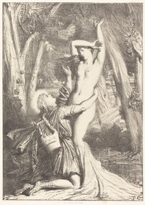 Apollon og Dafne av Théodore Chassériau