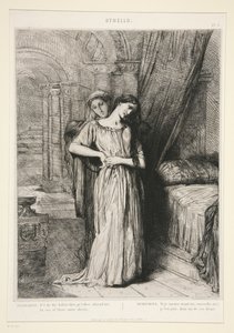 «Desdemona», pl. 8 fra Othello (akt IV, scene III) av Théodore Chassériau