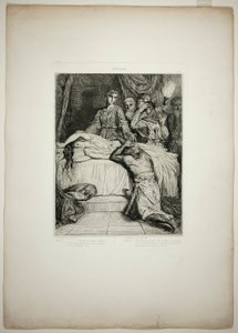 Å! Å! Å!, plate fjorten fra Othello av Théodore Chassériau