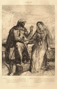 Othello-suite: nr. 2 (1. akt, scene 3: Othello snakker med Desdemona) av Théodore Chassériau