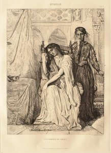 Othello-suite: nr. 9 (akt 4, scene 3: Romanse om piletreet) av Théodore Chassériau