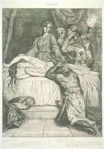 Tavle 14 (Akt V, scene II), fra Othello: Femten raderinger av Théodore Chassériau