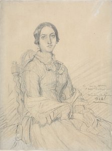 Portrett av baronessen Chassériau av Théodore Chassériau