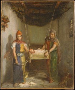 Scene i det jødiske kvarteret i Constantine av Théodore Chassériau