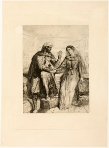 Hun takket meg, plate to fra Othello av Théodore Chassériau