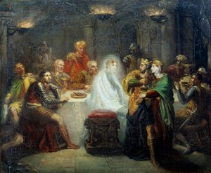 Spekteret til Banco Illustrasjon for William Shakespeares stykke "" MacBeth". Maleri av Theodore Chasseriau (1819-1856) 1854 Reims, Musee des Beaux Arts av Théodore Chassériau