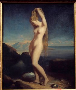 Venus anadyomene eller Venus Marine Maleri av Theodore Chasseriau (1819-1856) 1838 Søn. 0,65 x 0,55 m