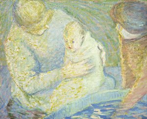 Barnet bader av Theodore Earl Butler