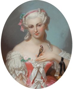 Anne Henriette av Frankrike (1727-1752), av Fantin-Latour, Theodore (1805-1872). Pastell på papir, første halvdel av 1800-tallet. Privat samling av Theodore Fantin-Latour