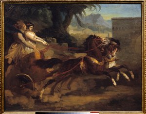 Gamle tankløp Maleri av Theodore Gericault (1791-1824) 1808 dim.0,63x0,79 m Rouen, Musee des Beaux Arts av Theodore Gericault