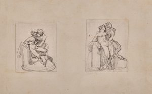 Antiope krenket av Jupiter i skikkelse av en satyr av Theodore Gericault