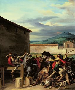 Cattle Market av Theodore Gericault