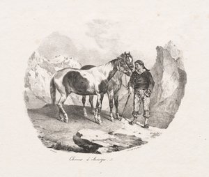 Hester i Auvergne, 1822. av Theodore Gericault