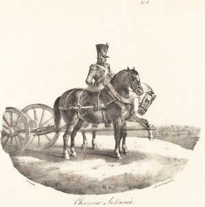 Ardennerhester av Theodore Gericault