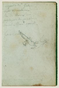 Figurstudier og inskripsjoner av Theodore Gericault