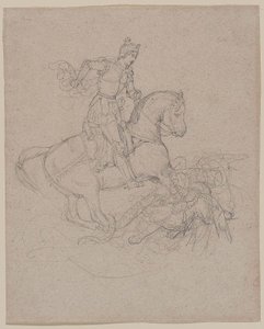 Géricault - Sankt Georg og dragen, 1816–17 av Theodore Gericault