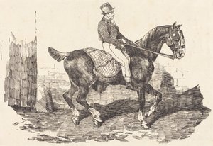 Stallgutt på en vognhest (Cheval de carrosse monte par un palfrenier) av Theodore Gericault