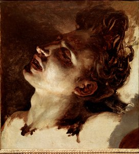 Hodet til en død ung mann Maleri av Jean Louis Theodore Gericault (1791-1824) Søn fra 1800-tallet. 31x33 cm Rouen, Musee des Beaux Arts av Theodore Gericault