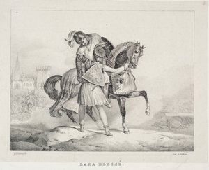 Lara skadet. av Theodore Gericault