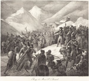 Passage du Mont St. Bernard (Napoleons hær som krysser St. Bernard-passet) av Theodore Gericault