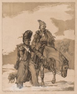 Retur fra Russland, ca. 1818. av Theodore Gericault