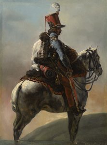 Studie etter "Husarernes trompetist", ca.1815?-27 av Theodore Gericault