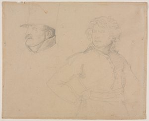 Studie av to soldater av Theodore Gericault