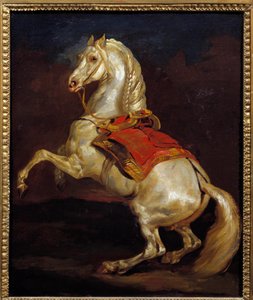 Tamerlan hest. Maleri av Theodore Gericault (1791-1824) av Theodore Gericault