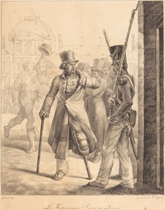 Den sveitsiske vaktposten ved Louvre av Theodore Gericault