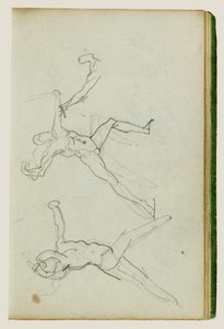 Tre studier av en bueskytter av Theodore Gericault