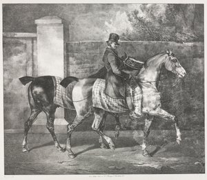 To hester mosjonert av en jockey av Theodore Gericault