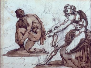 To nakenfigurer
