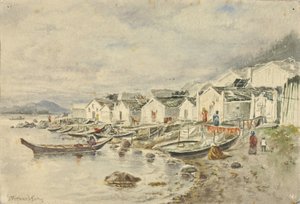 Ranch-innfødte landsbyen, Sitka, 1884