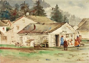 Three Crows Market, Sitka, 1889.