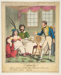 Verdighet! - Grace var i alle trinnene hennes. Himmelen i hennes øyne, I alle hennes handlinger di..., 21. juni 1821. av Theodore Lane