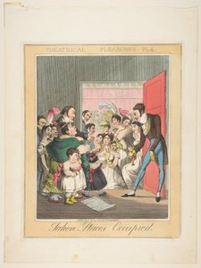 Teatreglede, Plate 4: Opptatte steder, ca. 1835. av Theodore Lane