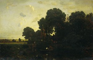 skumring av Theodore Rousseau