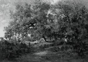 Landskap, ca. 1860. av Theodore Rousseau