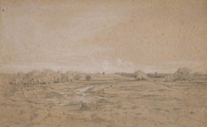 Landskap med vannhull (Berri) av Theodore Rousseau