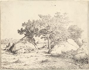 Plantens kirsebærtre i Biau av Theodore Rousseau