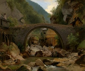 Fjellbekk i Auvergne, 1830.
