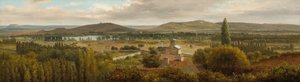 Panoramalandskap nær elven Mosel, ca. 1830. av Theodore Rousseau