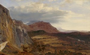 Utsikt over Saleve, nær Genève, 1834. av Theodore Rousseau