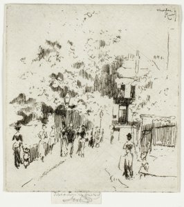 Helligdag, hjørnet av Beaufort Street, Chelsea av Theodore Roussel