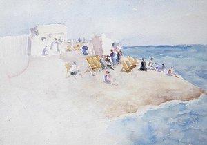 Badestasjon ved St. Leonards-on-Sea av Theodore Roussel