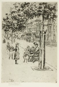 Chelsea-barn, Chelsea Embankment av Theodore Roussel