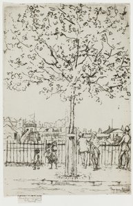 Chelsea Embankment, juni, 17.00, 1889 av Theodore Roussel