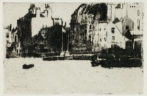 Chelsea Palaces (svart og hvit versjon) av Theodore Roussel