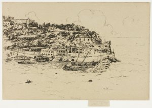 Monaco fra La Condamine, Monte Carlo av Theodore Roussel
