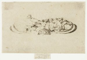 Phaeton, Studie for dekorasjon av en ramme av Theodore Roussel